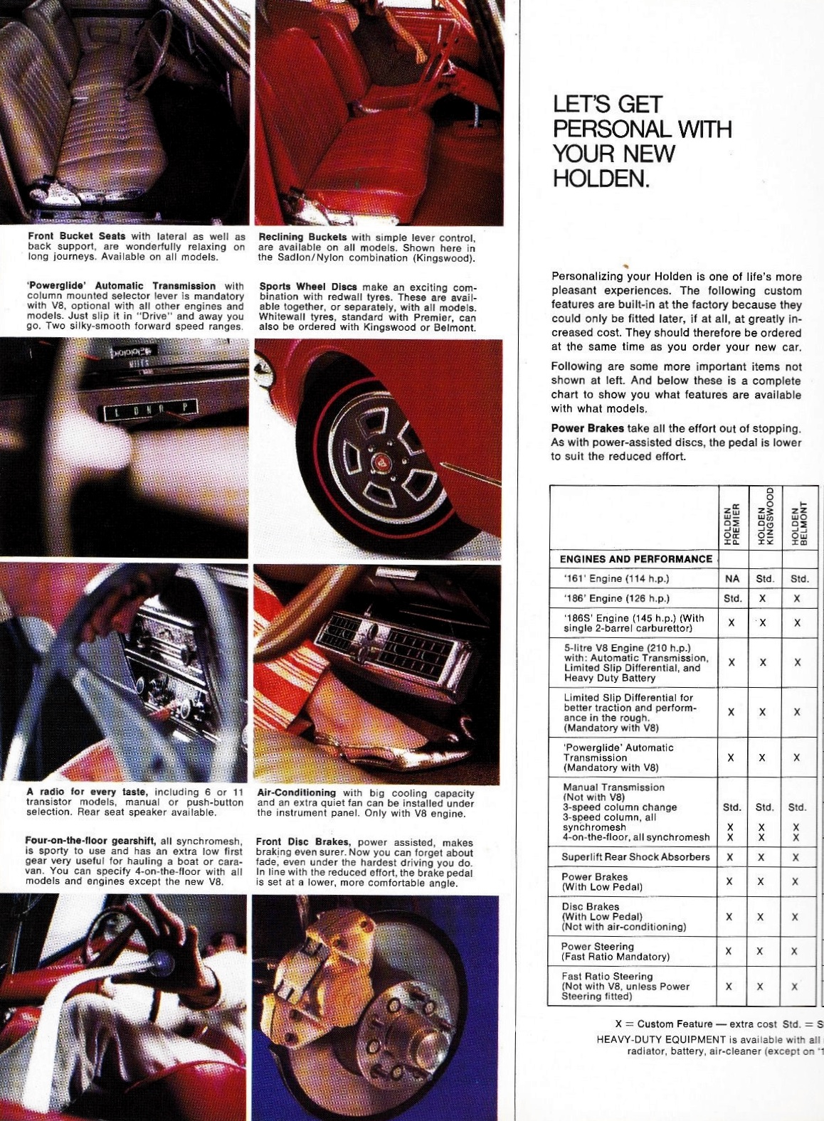 1968 Holden HK Range Brochure Page 1